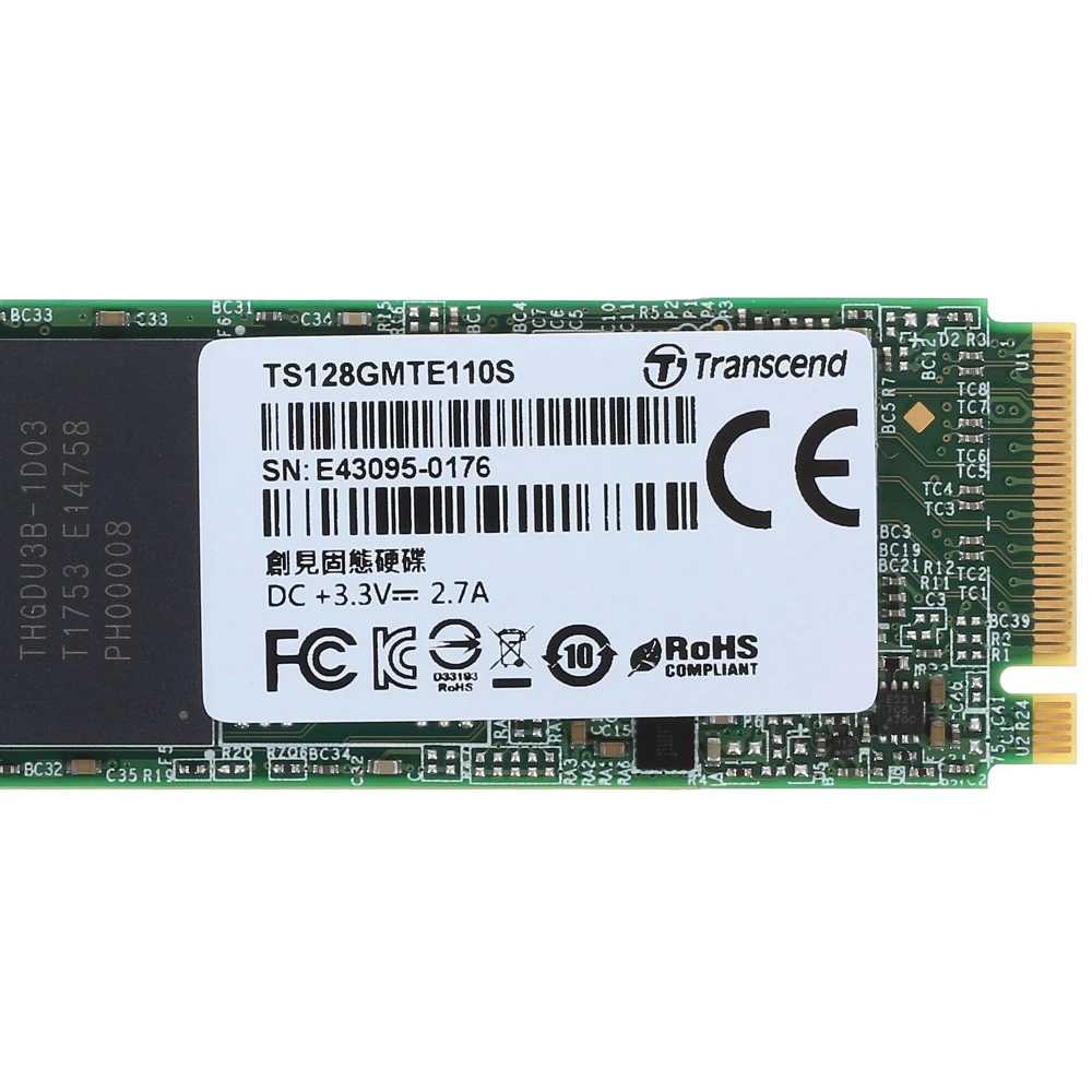 SSD накопитель SSD Transcend, 128GB, M.2 — 4
