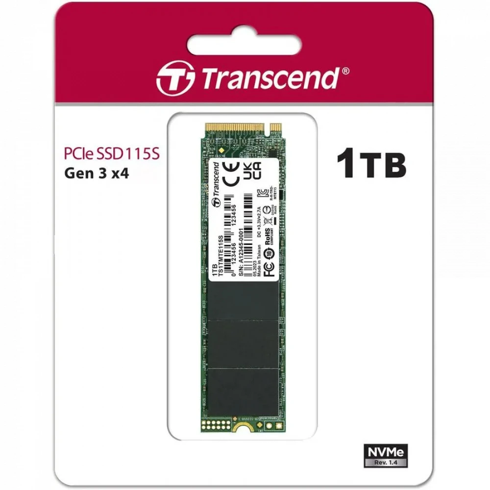 SSD накопитель SSD Transcend, 1TB, M.2 NVMe — 2