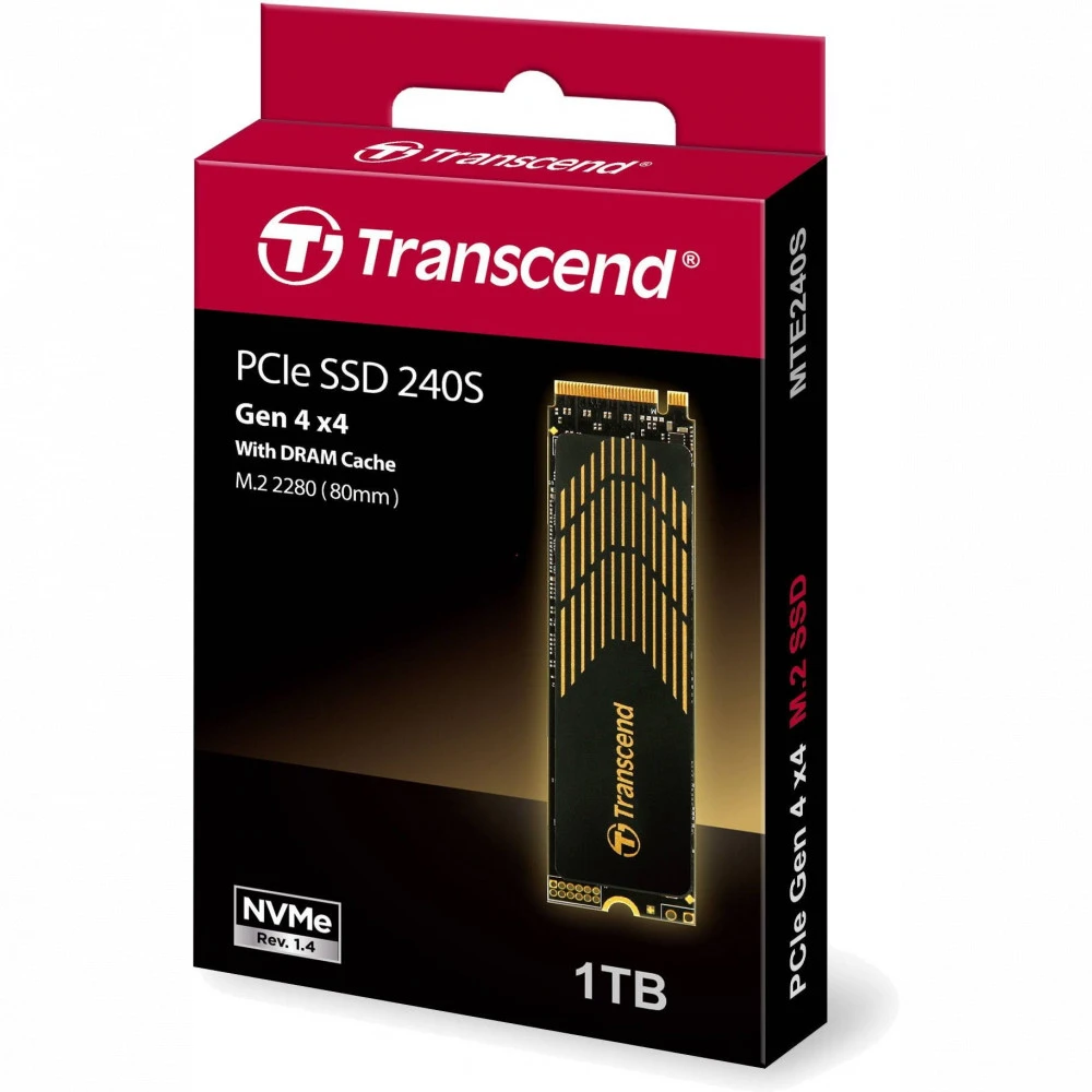SSD накопитель SSD Transcend, 1TB, M.2 PCIe NVMe — 4