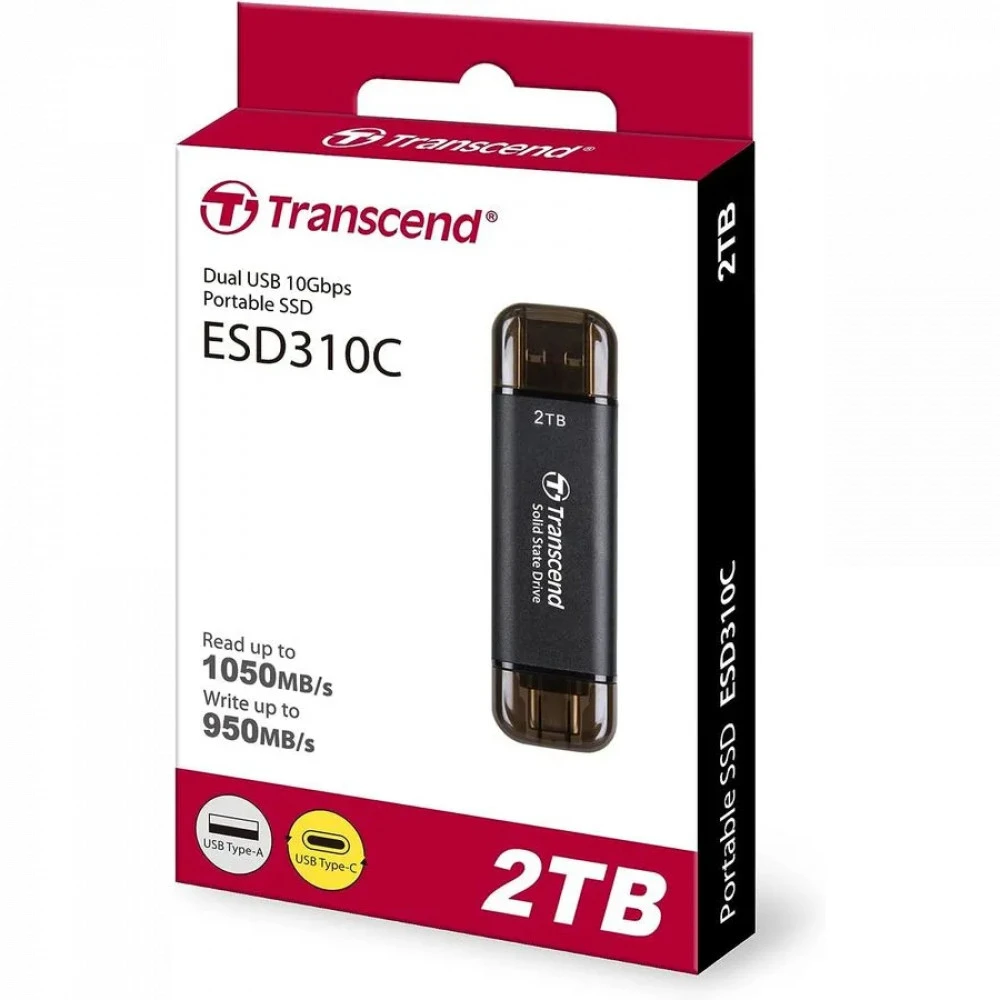SSD накопитель SSD Transcend TS2TESD310C 2TB — 5