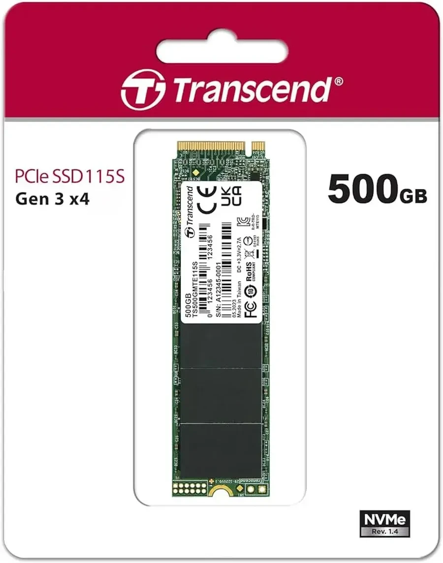 SSD накопитель SSD Transcend TS500GMTE115S 500GB, M.2 NVMe — 2