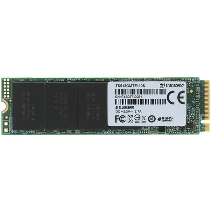 SSD накопитель SSD Transcend TS512GMTE110S 512GB, M.2 NVMe