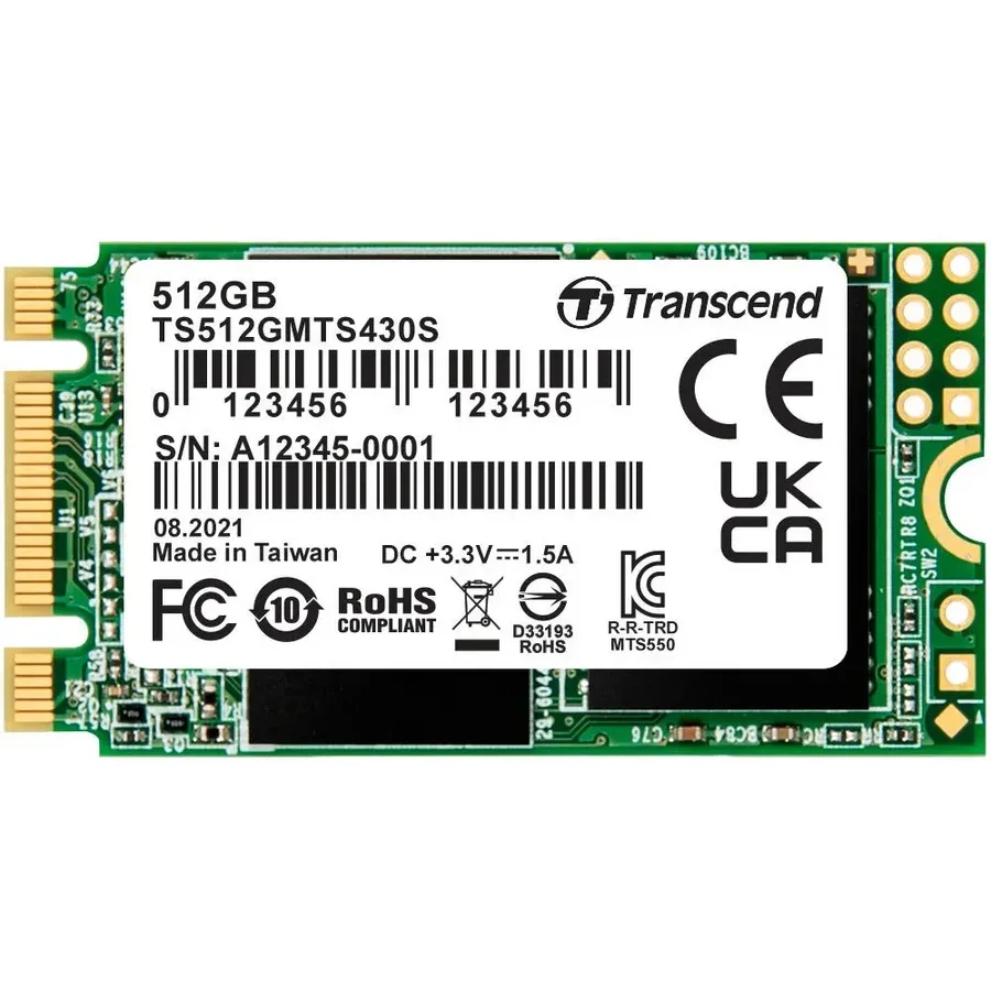 SSD накопитель SSD Transcend TS512GMTS430S, 512GB, M.2