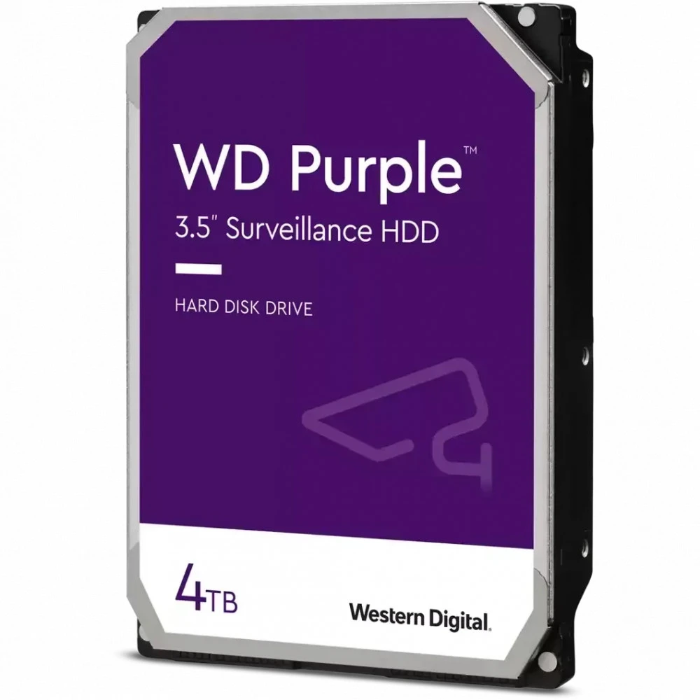 Жёсткий диск HDD 4 Tb SATA 6Gb/s Western Digital Purple WD44PURZ 3.5" 5400rpm 128Mb, CMR — 4