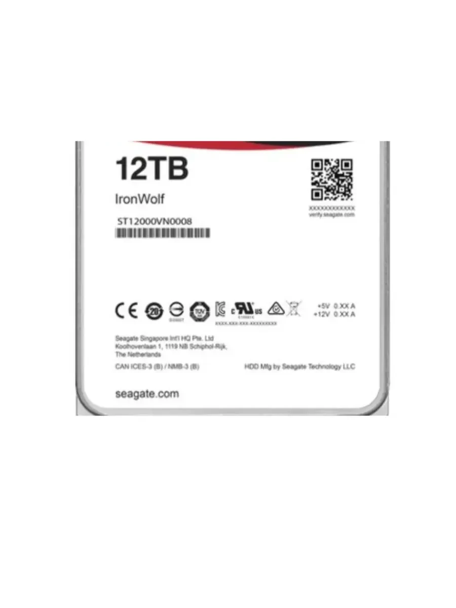 SSD накопитель SEAGATE HDD Ironwolf Guardian NAS (3.5''/12TB/SATA /rmp 7200)