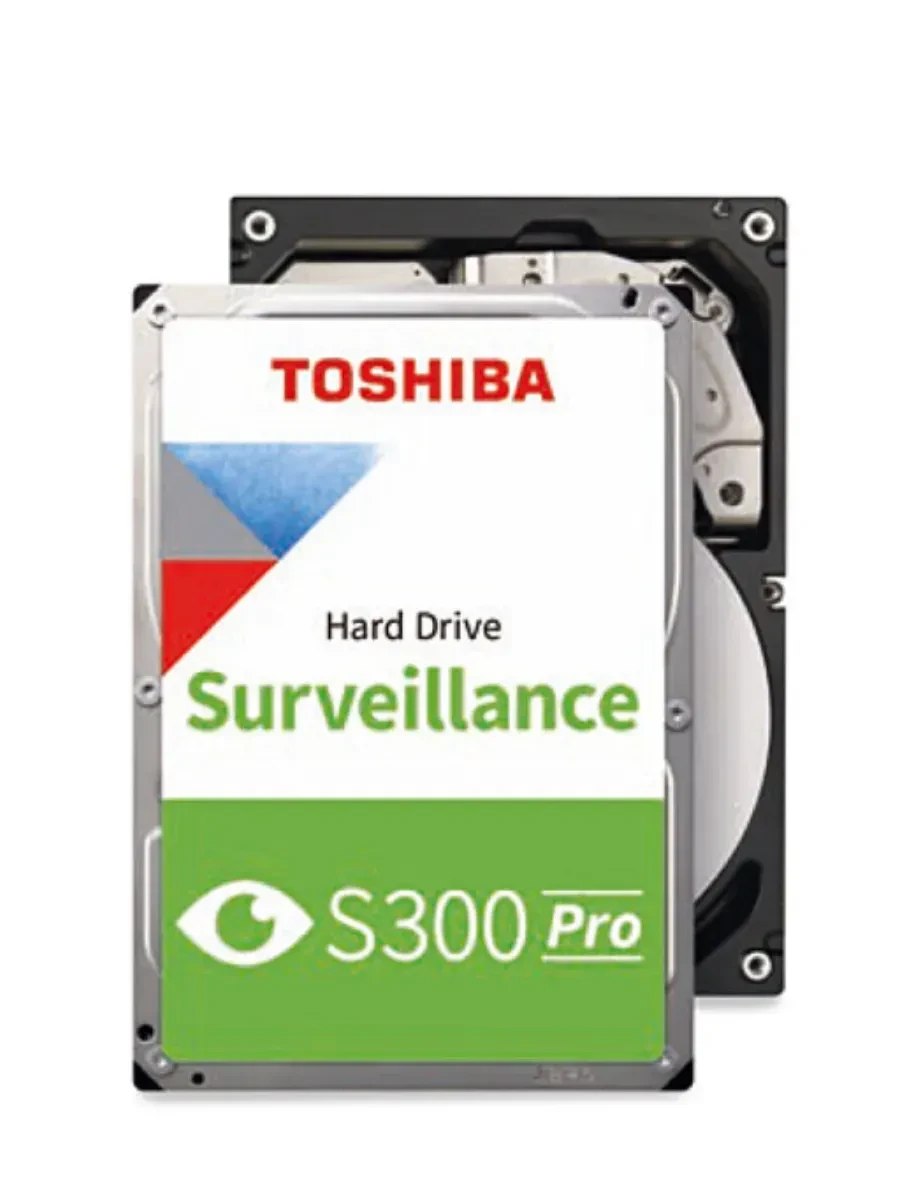SSD накопитель HDD Video Surveillance TOSHIBA S300 AI 10TB CMR, 3.5'', 512MB, 7200RPM, SATA, 64 cameras, 24/7, TBW: 550