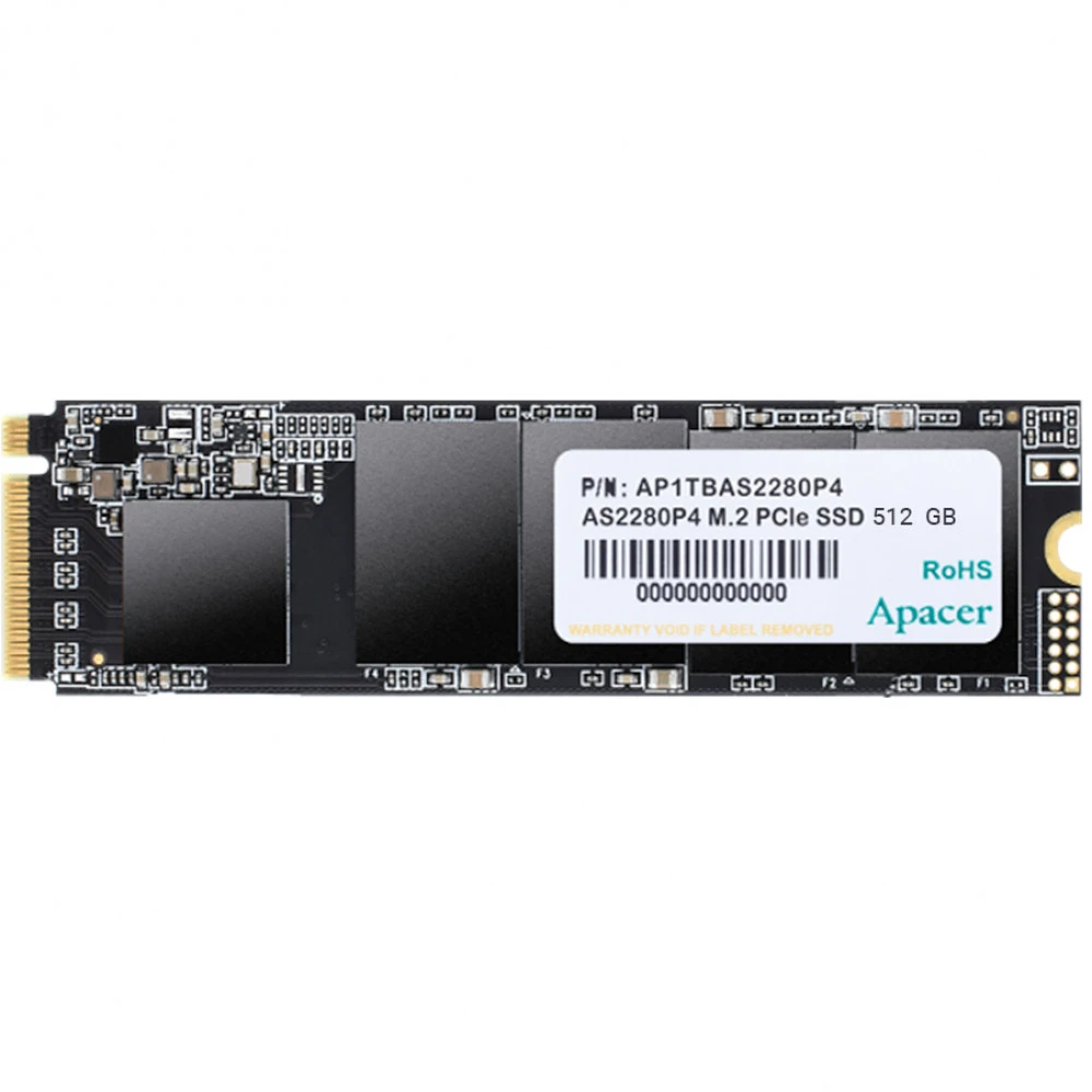 SSD накопитель SSD Apacer AS2280P4, 512GB, M.2 NVMe PCIe 3.0 — 4