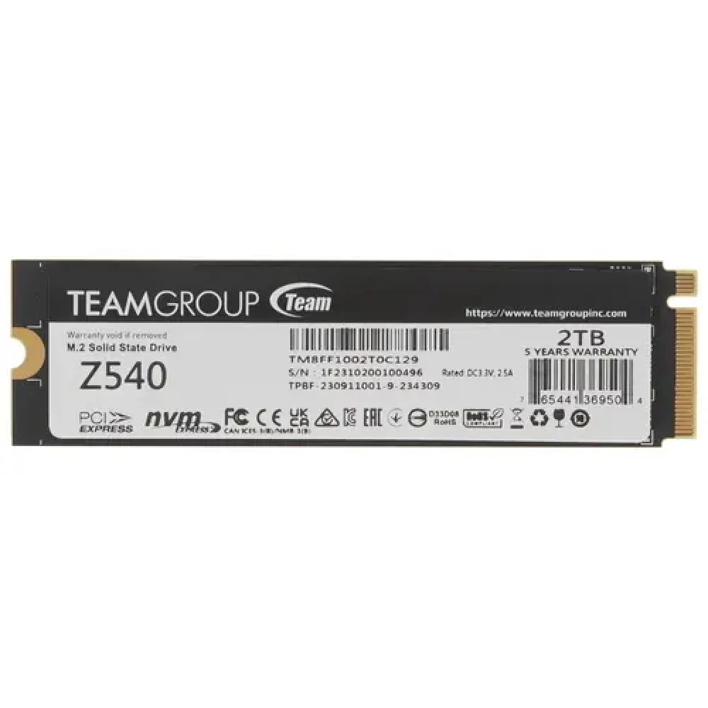 SSD накопитель SSD T-Force Z540 2000GB, M.2 NVMe PCIe Gen5 — 2
