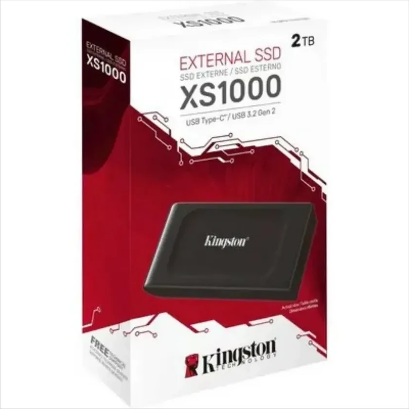 Внешний SSD Kingston XS1000, 2TB, USB 3.2 Gen 2, чёрный — 5