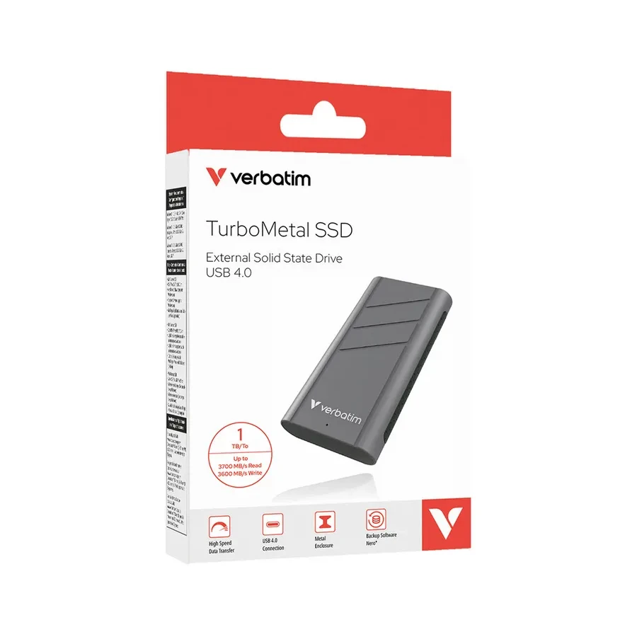 Внешний SSD Verbatim TurboMetal 1TB — 2