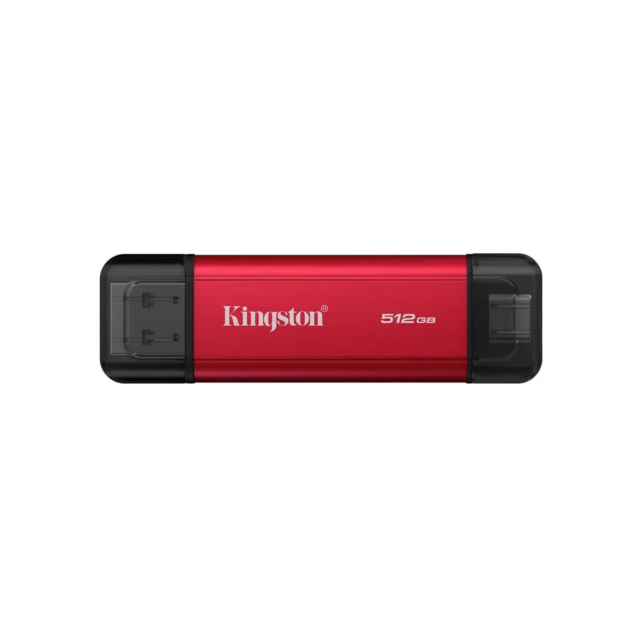 Внешний накопитель SSD Kingston Dual Portable, 512GB, Red