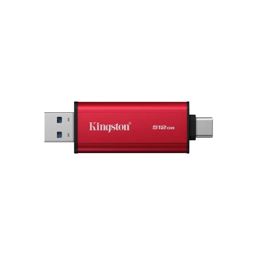 Внешний накопитель SSD Kingston Dual Portable, 512GB, Red — 3