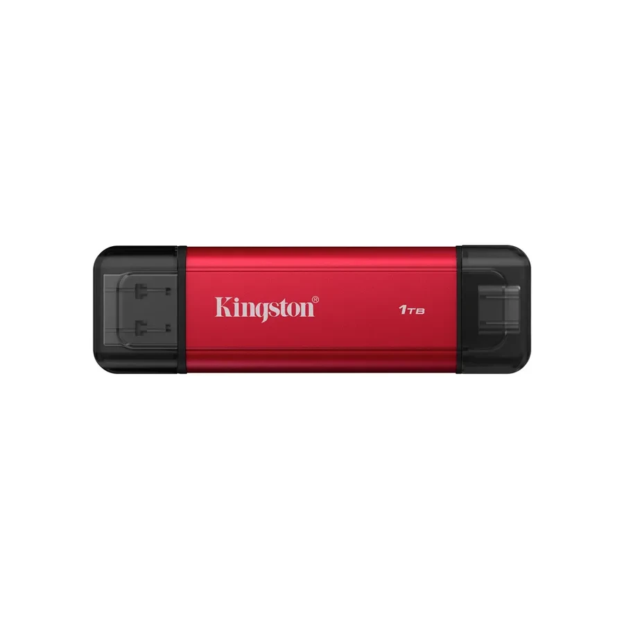 Внешний накопитель SSD Kingston Dual Portable, 1TB, Red