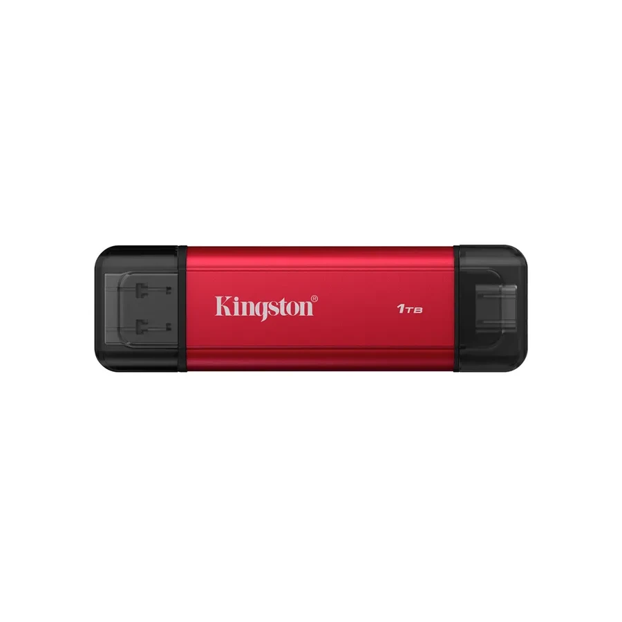 Внешний накопитель SSD Kingston Dual Portable, 2TB, Red