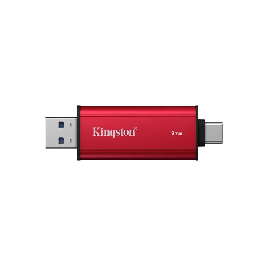 Внешний накопитель SSD Kingston Dual Portable, 2TB, Red — 2