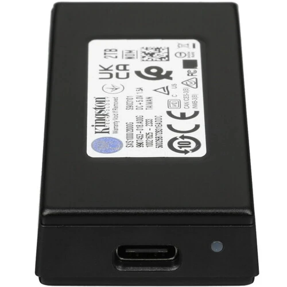 Внешний SSD диск 2Tb, Kingston SXS1000/2000GA, USB-A 3.2 Gen2, 1050R/1000W — 3