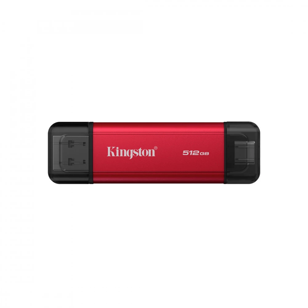 Внешний накопитель SSD Kingston Dual Portable, 512GB, Red — 4