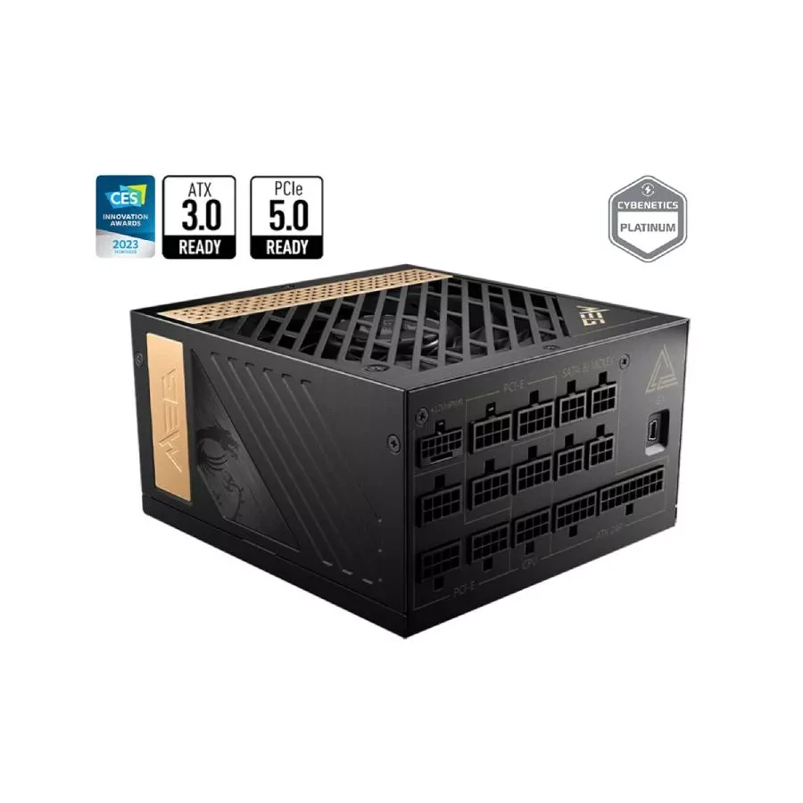 Блок питания MSI MEG Ai1300P PCIE5, 1300W, 80+ PLATINUM, модульный