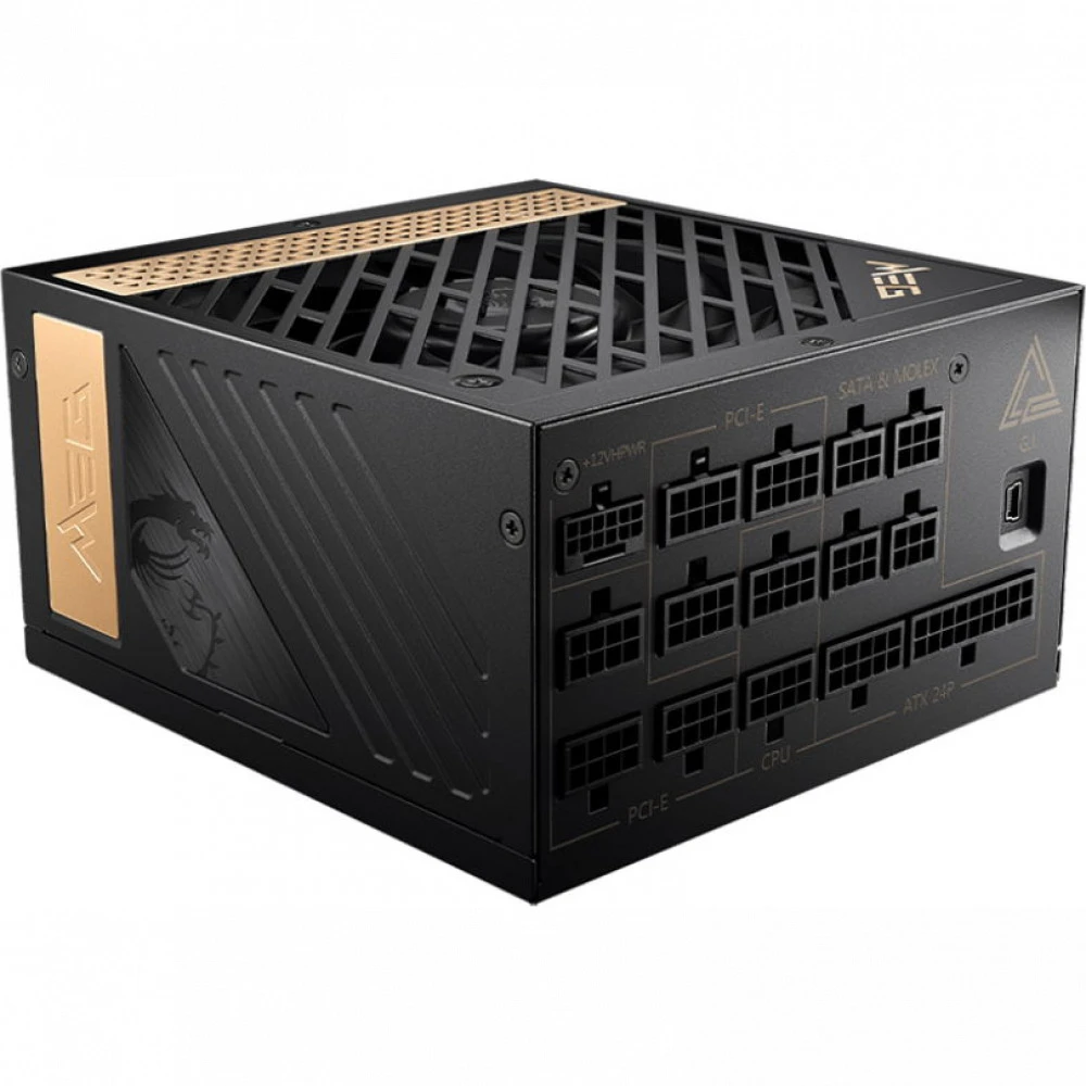 Блок питания MSI MEG Ai1300P PCIE5, 1300W, 80+ PLATINUM, модульный — 2