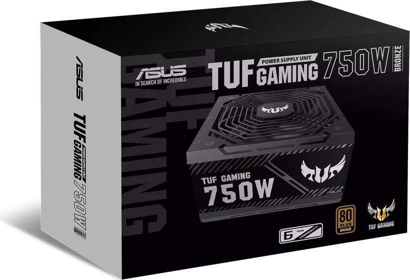 Блок питания ASUS TUF 750B GAMING, 80+ Bronze, неполный