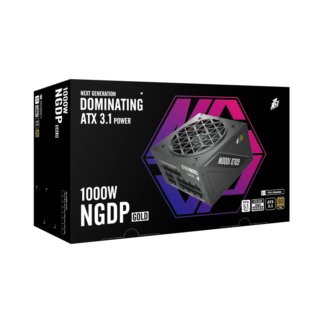 Блок питания 1STPLAYER NGDP 1000W, Gold — 4