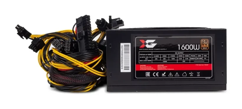 Блок питания X-Game TTM Multi-rail, 1600W — 3