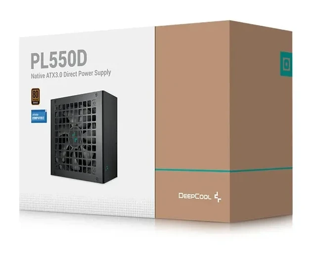 Блок питания Deepcool PL550D, 550W, ATX 3.0, Bronze