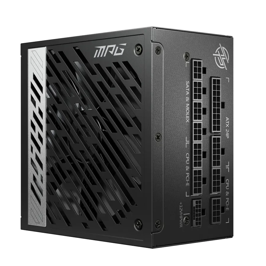 Блок питания MSI MPG A1000G, 1000W, 80+ Gold, модульный