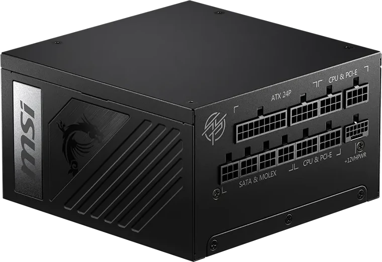 Блок питания MSI MPG A1000G, 1000W, 80+ Gold, модульный — 3