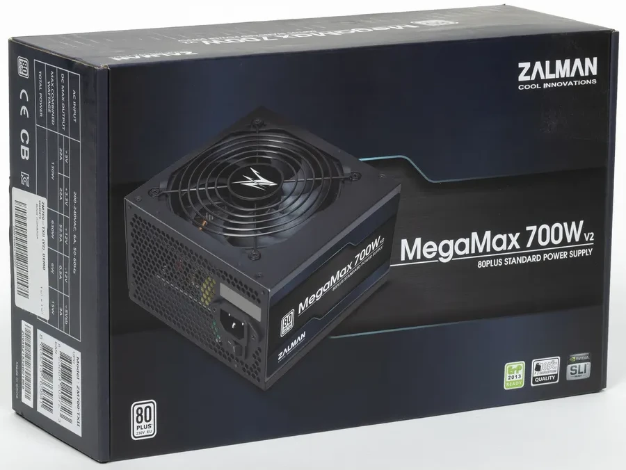 Блок питания Zalman ZM700-TXII(V2), 700W, 80+, неммодульный