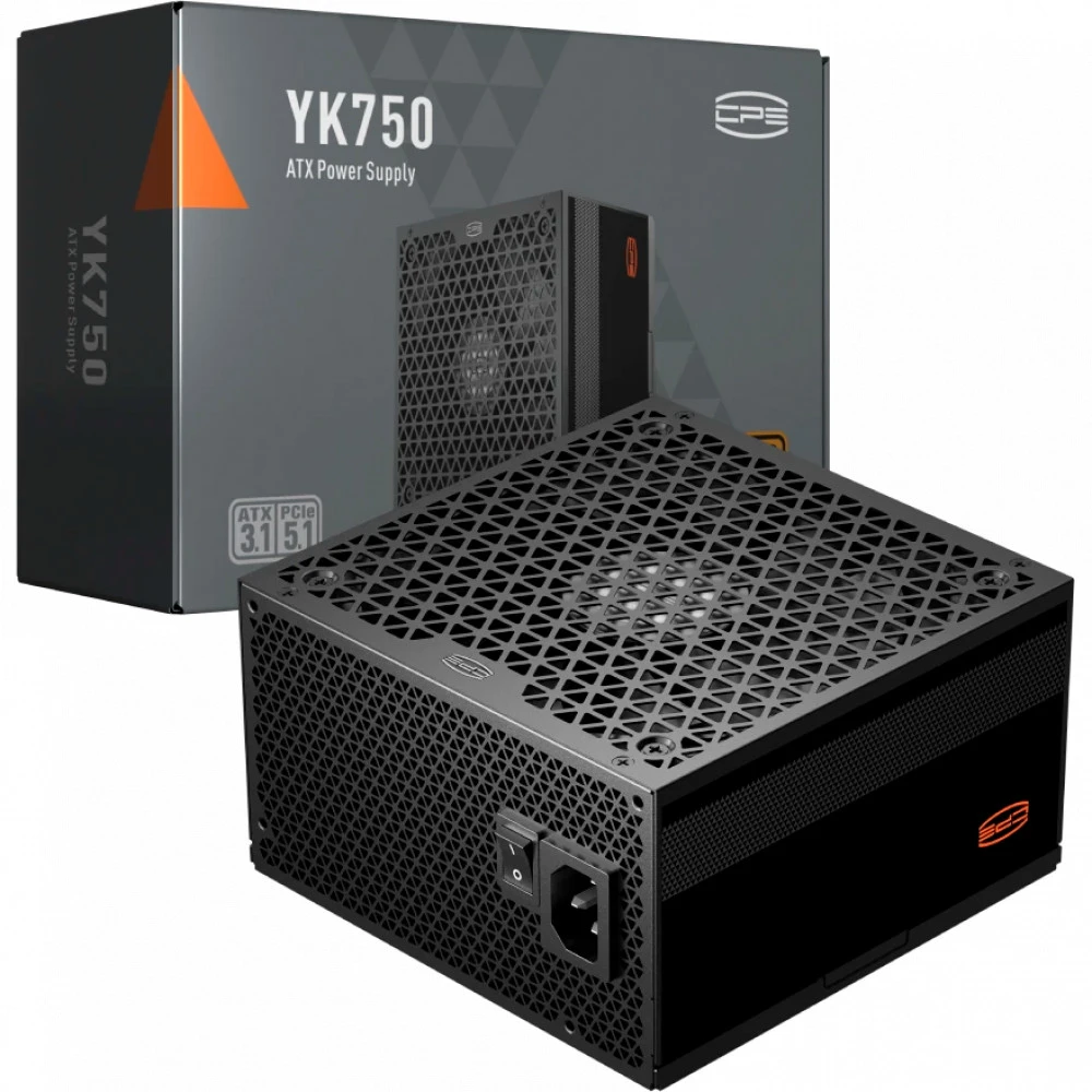 Блок питания PCCooler YK750, 750W, 80+ BRONZE, ATX 3.1