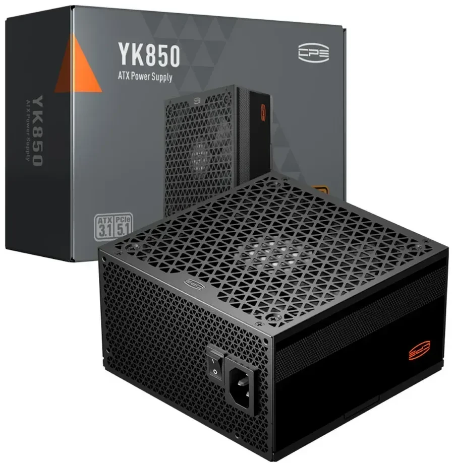 Блок питания PCCooler YK850, 850W, 80+ BRONZE, ATX 3.1
