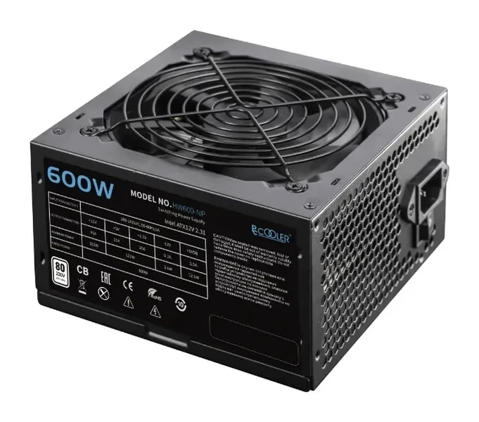 Блок питания PCCooler HW600-NP 600W, 80 PLUS, 120mm