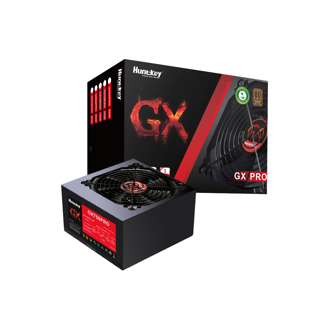 Блок питания Huntkey GX 750PRO, 750W, Bronze, ATX — 3