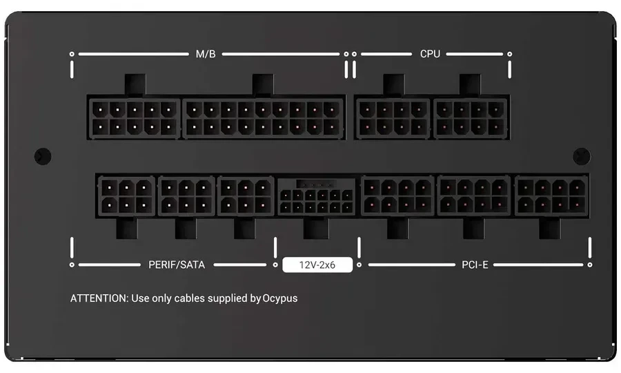 Блок питания Ocypus Iota P1000, 1000W, 80+ Gold, модульный — 2