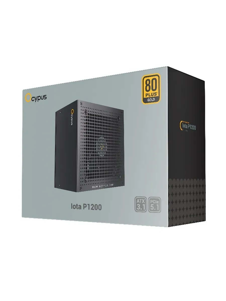 Блок питания Ocypus Iota P1200, 1200W, 80+ Gold, модульный