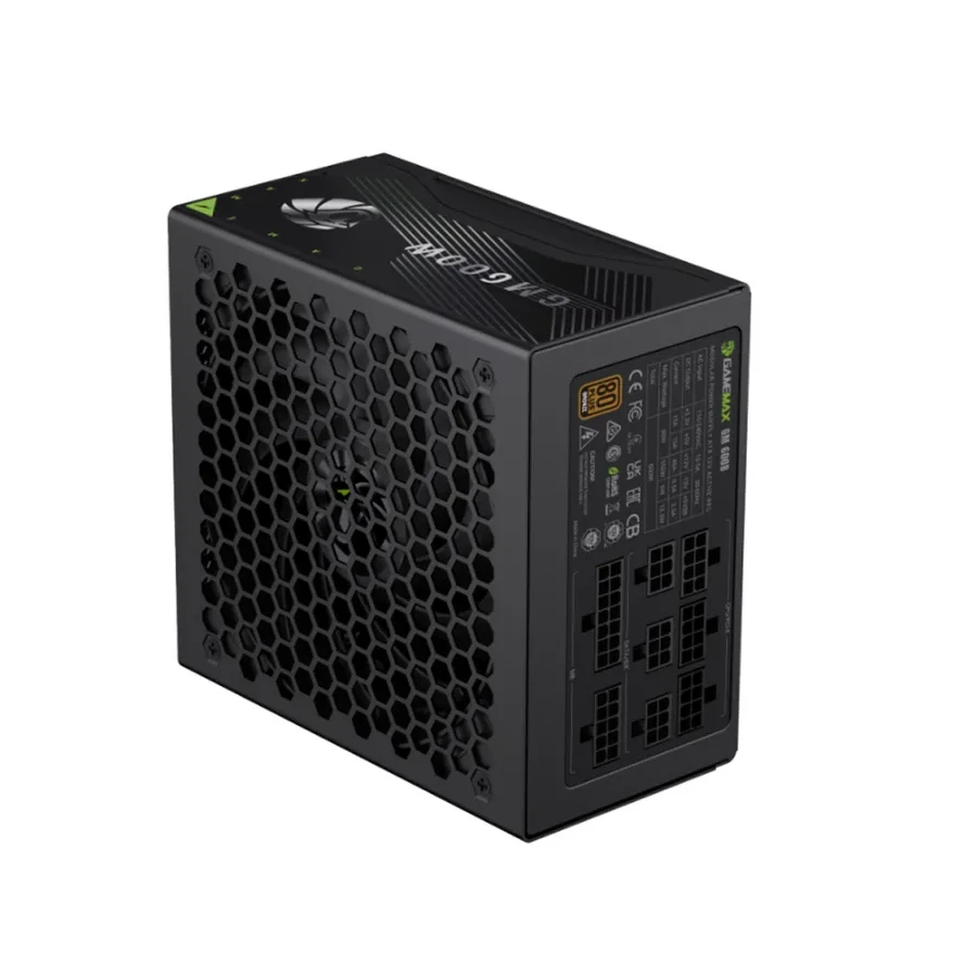 Блок питания Gamemax GM 600B, 600W, Bronze+, APFC, модульный — 2