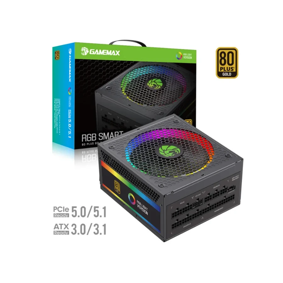 Gamemax RGB-Smart 750 PRO, 750W, Gold, модульный