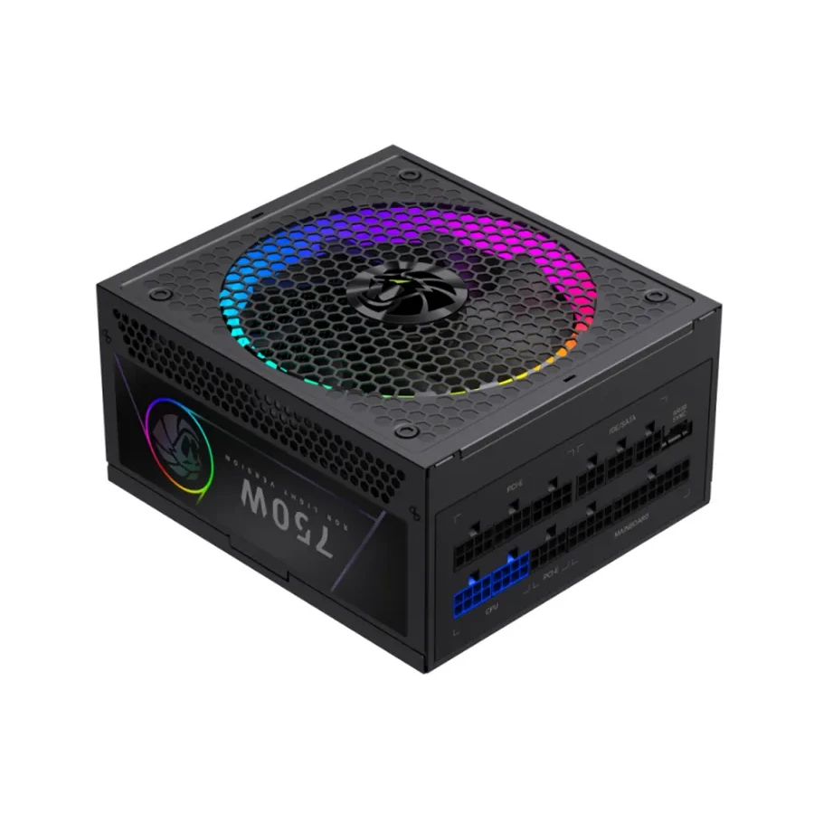 Gamemax RGB 750G, 750W, Gold, чёрный