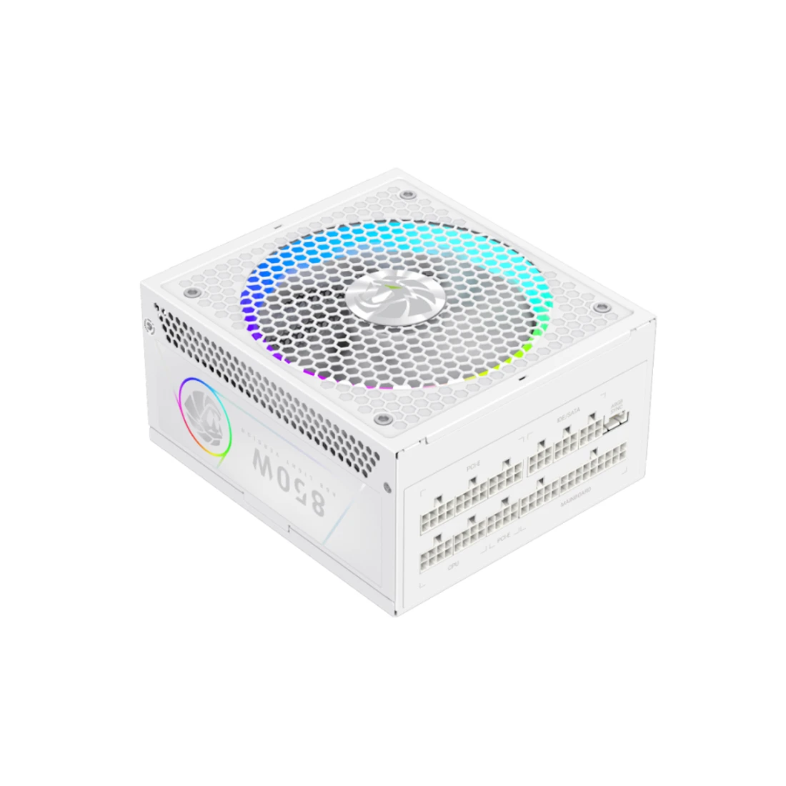 Gamemax RGB 850G WH, 850W, Gold, модульный, белый