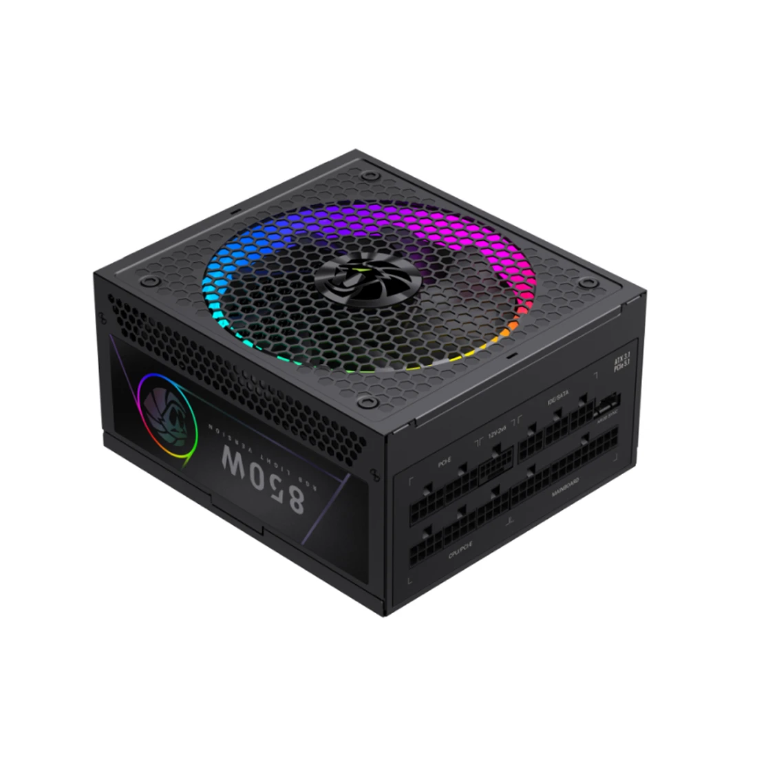 Gamemax RGB PRO 850G, 850W, Gold, модульный, чёрный
