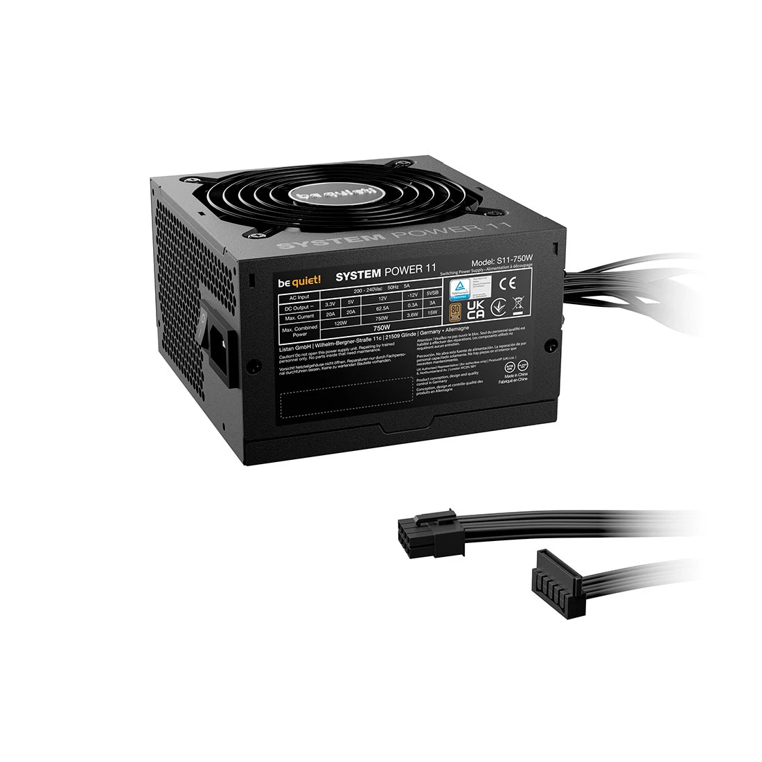 Блок питания Be quiet! System Power 11, 750W, 80+ Bronze — 3