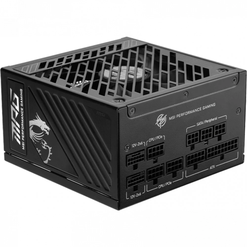 Блок питания MSI MPG A850GS PCIE5, 850W, 80+ Gold, модульный — 5
