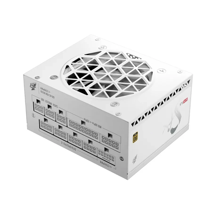 Блок питания 1STPLAYER SFX 850W, 80+ Gold, белый, модульный — 3