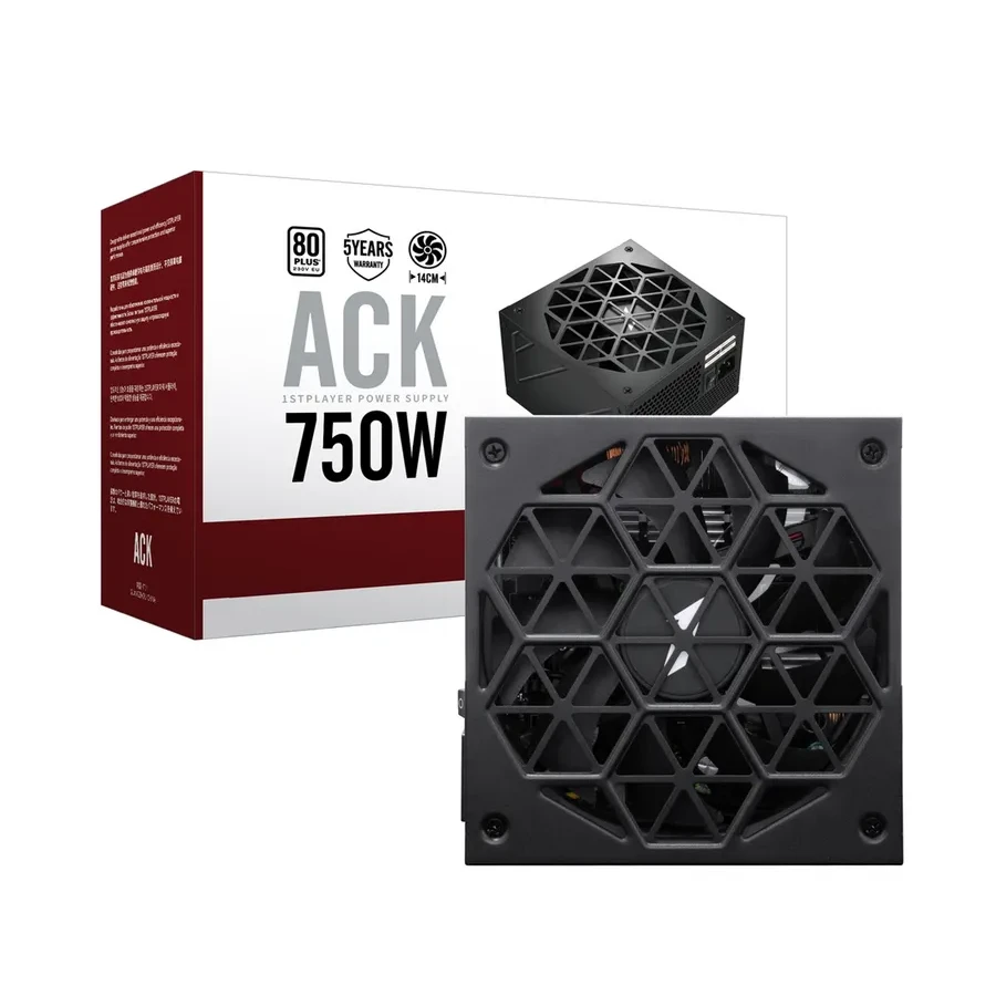Блок питания 1STPLAYER HA 750W, 750W, ATX, 80+, чёрный — 2