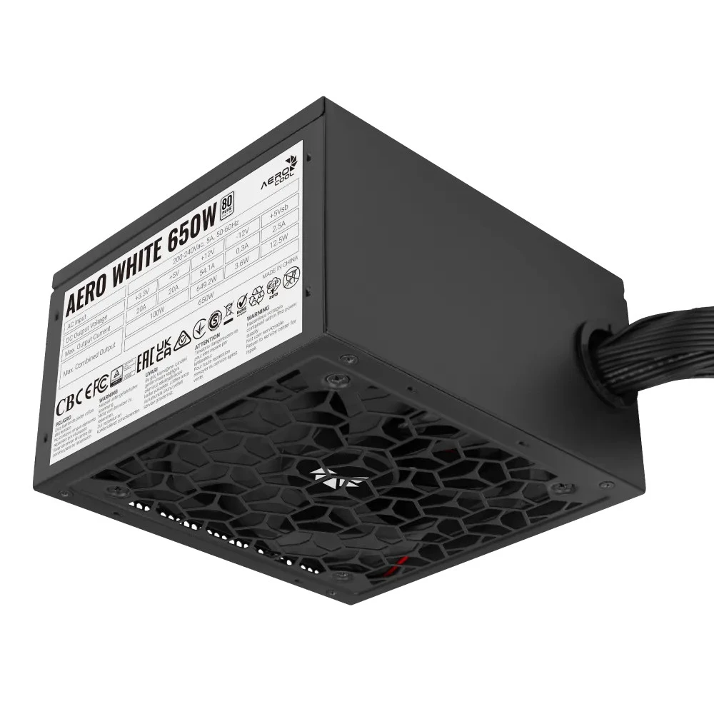Блок питания Aerocool AERO WHITE, 650W — 5