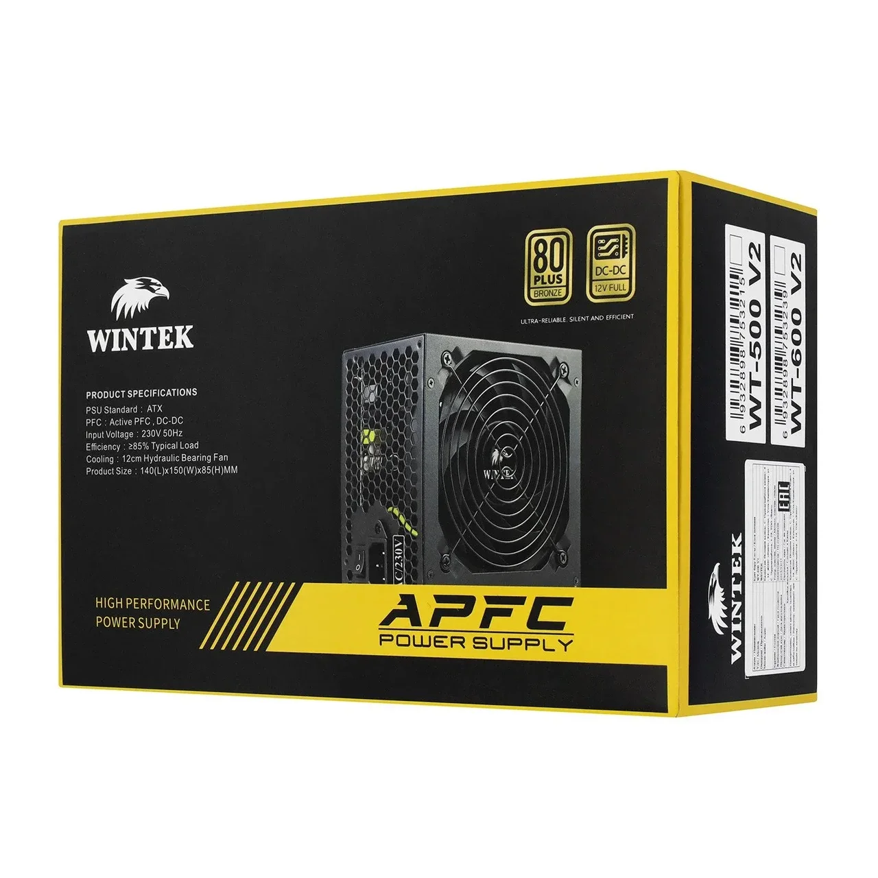Блок питания Wintek WT-600 V2, 600W, 80+ Bronze — 2