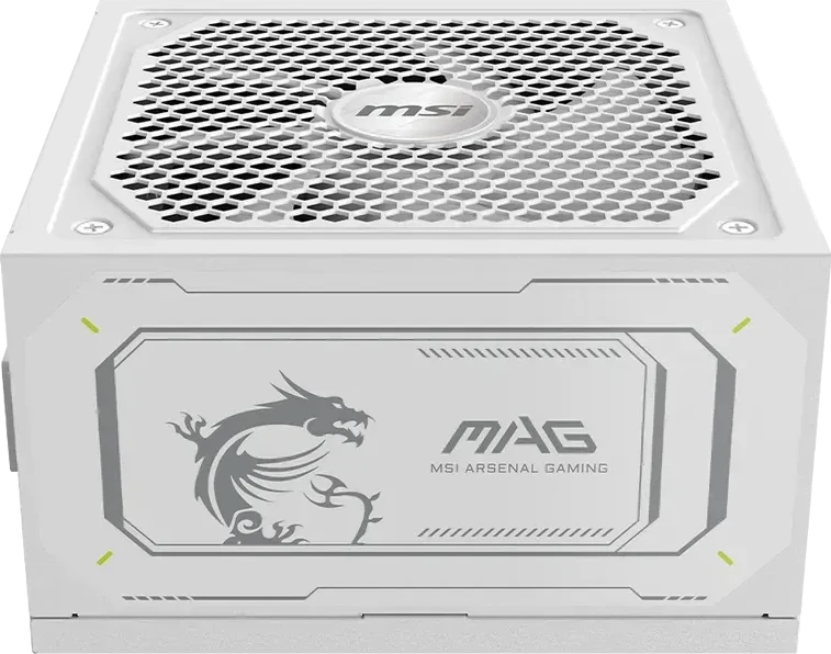 Блок питания MSI MAG A1000GL PCIE5, 1000W, 80+ GOLD, белый — 2