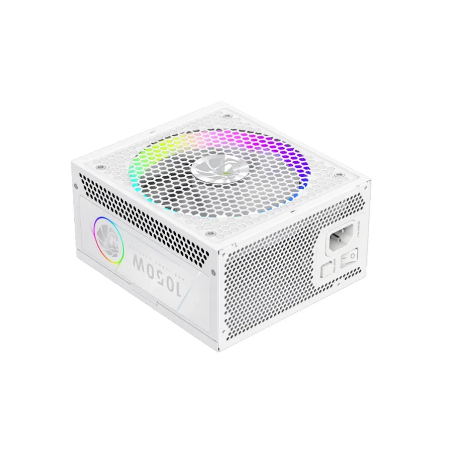 Gamemax RGB 1050G WH, 1050W, Gold, модульный, белый — 2