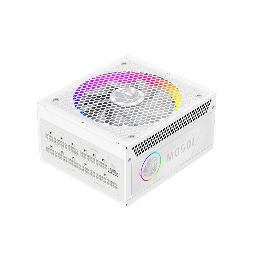 Gamemax RGB 1050G WH, 1050W, Gold, модульный, белый — 4